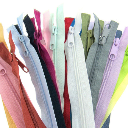Two Way Nylon Open End Zip - 19" - (48cm) No 5 Chain - 19 Colours Available - ThreadandTrimmings
