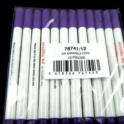 Vanishing Fabric Marker Pens Air or Water Erasable Pens Water Soluble Marker - ThreadandTrimmings
