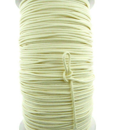 Blind Lift Cord 2mm Polyester Non Stretch Curtain Cord Black White Cream - ThreadandTrimmings