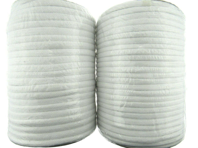 Smooth White Cotton Piping Cord BY THE ROLL 4mm 5mm 6mm 8mm - ThreadandTrimmings