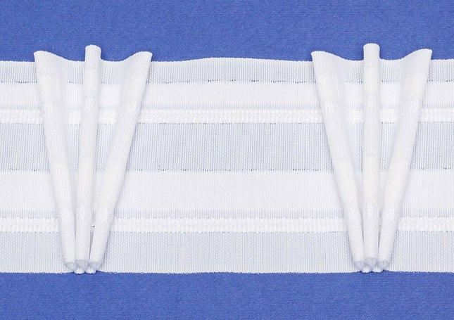 Pinch Pleat Curtain Tape - 80mm Wide - 3 Pleats - 1:2.5 Fullness - VIVO