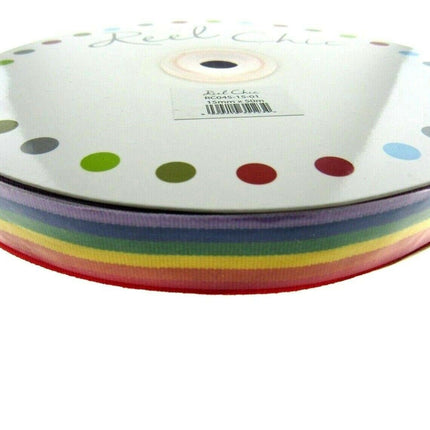 Rainbow Ribbon for Gay Pride Celebrations & Festivals 15mm LGBTQ - ThreadandTrimmings