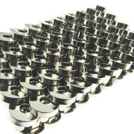 Round Magnetic Fasteners For Bag & Leatherwork Projects 100 x18mm Fastener Sets - ThreadandTrimmings