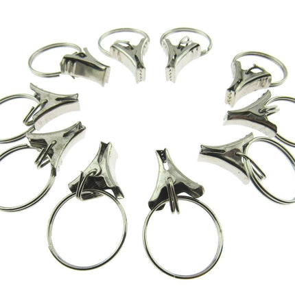 MULTI-PURPOSE METAL CLIP RINGS (RING = 25mm / CLIP= 15mm) - ThreadandTrimmings