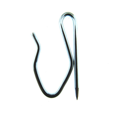 CURTAIN PIN TAPE HOOKS - ZINC (35mm x 20mm) - ThreadandTrimmings