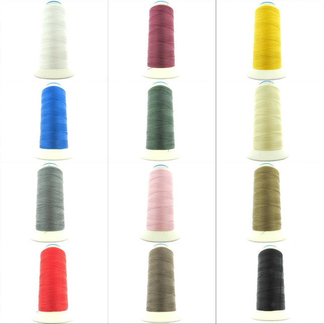 Strong Bonded Nylon Thread Cone 40's Sewing Thread 3000m Spools 15 Colour Choice - ThreadandTrimmings