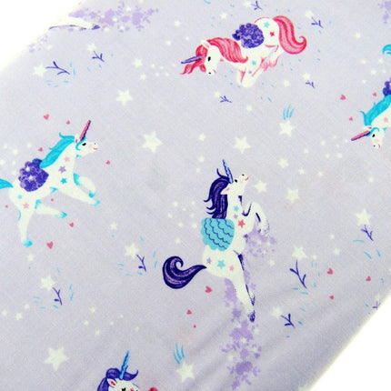 ** STUDIO E "UNICORN KISSES" - FAT QUARTER FABRIC- LILAC - PRANCING UNICORNS - ThreadandTrimmings