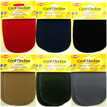 CORDUROY ELBOW / KNEE REPAIR PATCHES / KLEIBER IRON or SEW-ON PRE-PUNCHED PATCH - ThreadandTrimmings