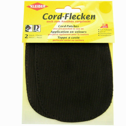 CORDUROY ELBOW / KNEE REPAIR PATCHES / KLEIBER IRON or SEW-ON PRE-PUNCHED PATCH - ThreadandTrimmings