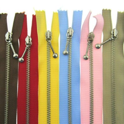 METAL POCKET ZIPS With ATTRACTIVE ZIP PULLER - ThreadandTrimmings