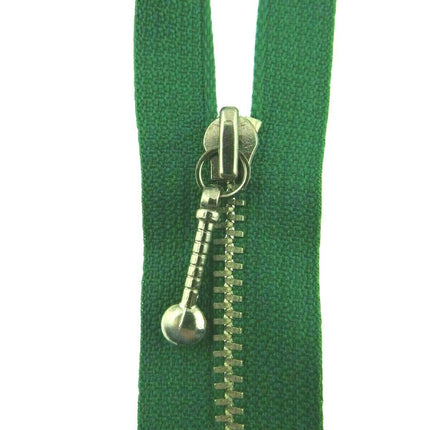 METAL POCKET ZIPS With ATTRACTIVE ZIP PULLER - ThreadandTrimmings