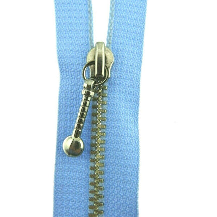 METAL POCKET ZIPS With ATTRACTIVE ZIP PULLER - ThreadandTrimmings