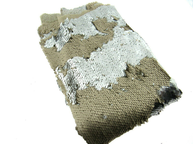** Mermaid Reversible Sequin Fabric with 5mm Sequins. Choose from 10 Colour Ways - ThreadandTrimmings