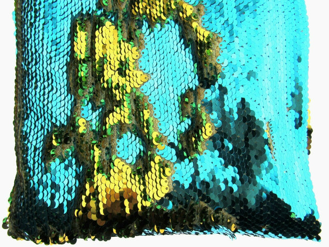 ** Mermaid Reversible Sequin Fabric with 5mm Sequins. Choose from 10 Colour Ways - ThreadandTrimmings