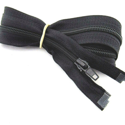 Extra Long Nylon Open Ended Sleeping Bag Zips (55 Inch - 140cm) - 10 x Zips - ThreadandTrimmings