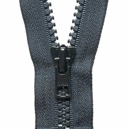 YKK Vislon HEAVY DUTY Moulded Plastic Open End Zip #8 (8mm Teeth) 18"/ 20"/ 22" - ThreadandTrimmings