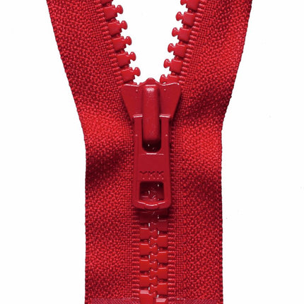 YKK Vislon HEAVY DUTY Plastic Open End Zip 8mm Teeth 24" / 26" / 28" / 30" / 32" - ThreadandTrimmings