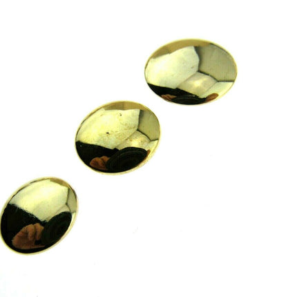SHINY DOMED / BEVELED GOLD BLAZER BUTTONS PLASTIC - 3 x Sizes - WITH SHANK- CX1 - ThreadandTrimmings