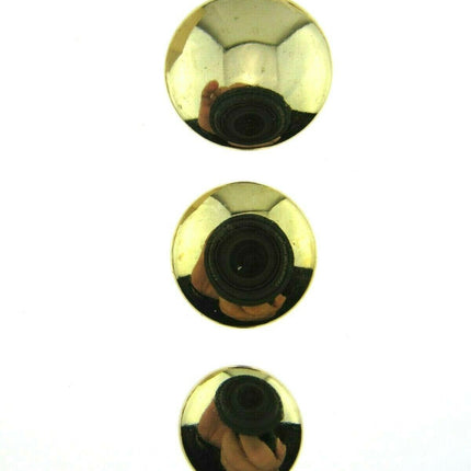 SHINY DOMED / BEVELED GOLD BLAZER BUTTONS PLASTIC - 3 x Sizes - WITH SHANK- CX1 - ThreadandTrimmings