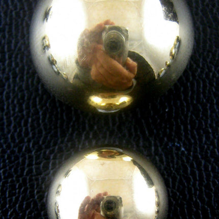 Round Gold Domed Buttons - Shiny Gold Domed Plastic with Shank Buttons (B897) - ThreadandTrimmings