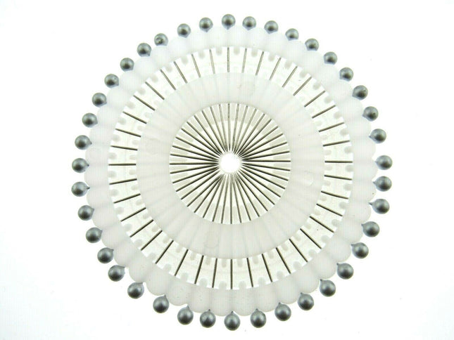 Colour  Headed Pin Wheels - 40 Pins Per Wheel - Easy To Pick Up And Use - Handy - ThreadandTrimmings