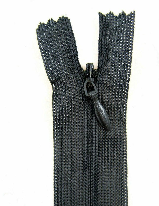 Lightweight Black Invisible Zips - 5 x 8" - Special Offer Clearance - ThreadandTrimmings