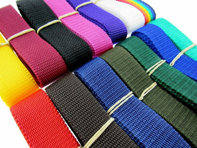 Strong Woven Bag Webbing 5m x Polypropylene Water Resistant -High Break Strength - ThreadandTrimmings