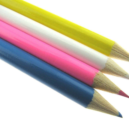 Chalk Pencils Tailors Dressmaker Fabric Markers or Quilters - 17cm Long - 4 Cols - ThreadandTrimmings