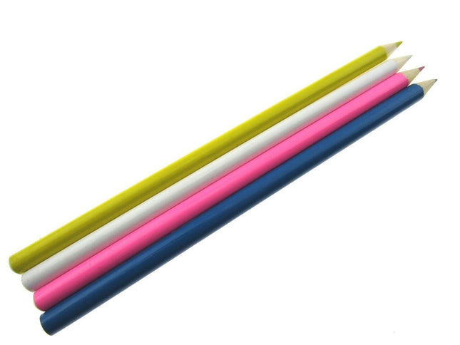 Chalk Pencils Tailors Dressmaker Fabric Markers or Quilters - 17cm Long - 4 Cols - ThreadandTrimmings