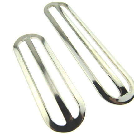 Strong Solid Metal Slider 50mm, 63mm & 75mm to Adjust Shoulder Strap Length CX46 - ThreadandTrimmings
