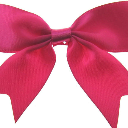 Large Satin Ribbon Bows 8.5cm Wide Ideal for Wedding or Table Decorations - ThreadandTrimmings