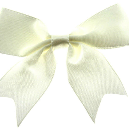 Large Satin Ribbon Bows 8.5cm Wide Ideal for Wedding or Table Decorations - ThreadandTrimmings