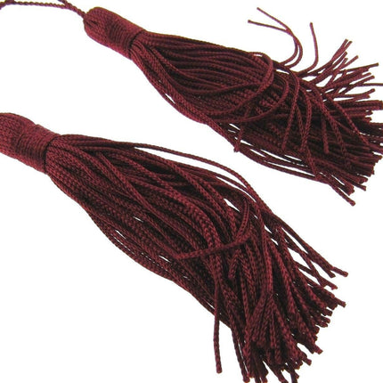 ** 100mm RAYON KEY TASSELS x 2 (MADE BY BRITISH TRIMMINGS) - ThreadandTrimmings