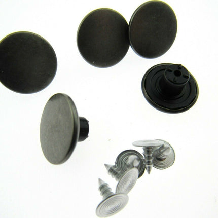 PLAIN HAMMER ON JEAN BUTTONS - 17mm - ThreadandTrimmings