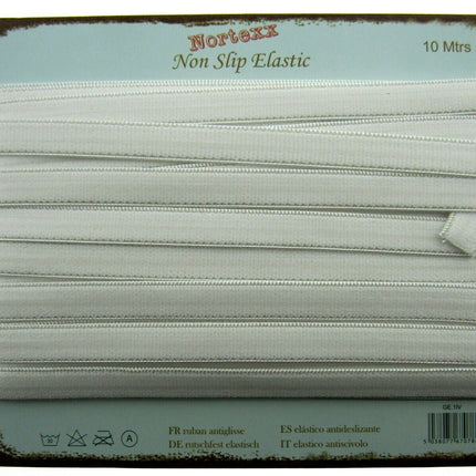 Non Slip Garment Elastic with Silicon Grip for BRA & LINGERIE SOLUTIONS 10mm - ThreadandTrimmings