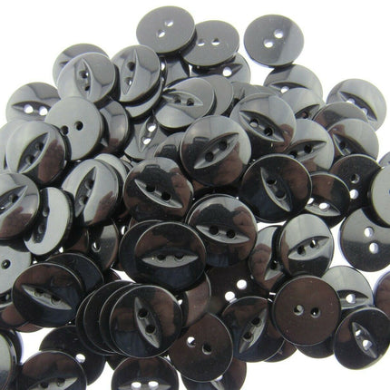 Round Fish Eye Sew Through Buttons For Baby Wear - Small Size 18 / 11.5mm - ThreadandTrimmings