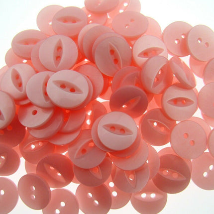 Round Fish Eye Sew Through Buttons For Baby Wear - Small Size 18 / 11.5mm - ThreadandTrimmings