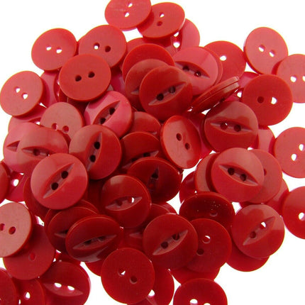 Round Fish Eye Buttons - Fisheye Baby Buttons - 14mm (9/16") - Size 22 - ThreadandTrimmings