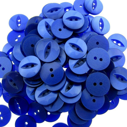 Round Fish Eye Buttons - Fisheye Baby Buttons - 14mm (9/16") - Size 22 - ThreadandTrimmings
