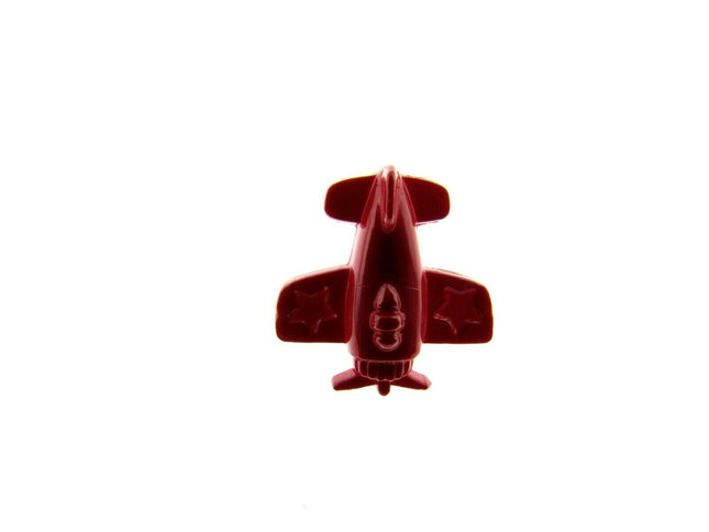 CHILDRENS AEROPLANE BUTTONS - APPROX 15mm - CHOOSE FROM 3 COLOURS - ThreadandTrimmings