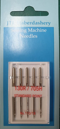 ** DOMESTIC SEWING MACHINE NEEDLES - LEATHER/JEANS/STANDARD WITH FLAT SHANK - ThreadandTrimmings