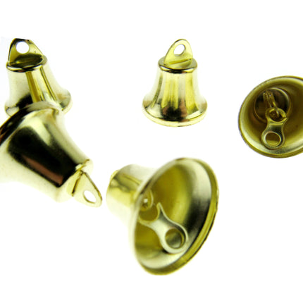 Liberty Jingle Bells For Christmas and Craft Decorations 4 Sizes Gold/Silver - ThreadandTrimmings