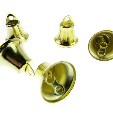 Liberty Jingle Bells For Christmas and Craft Decorations 4 Sizes Gold/Silver - ThreadandTrimmings