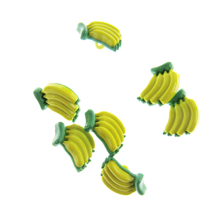 Banana Bunch Buttons with Shank - Children's Novelty Buttons - 20mm x 15mm