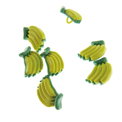 Banana Bunch Buttons with Shank - Children's Novelty Buttons - 20mm x 15mm