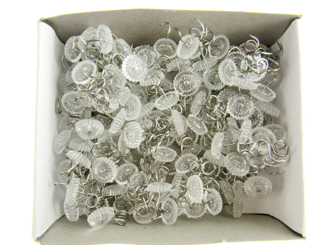 Clear Head Twist Pins by Prym 13mm Long 10mm Head Arm Cap Upholstery Pins - ThreadandTrimmings