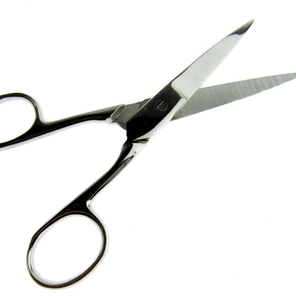 Sewing Scissors 6" (15cm) - All Metal F02 - Pointed Tip For Nooks & Cranies - ThreadandTrimmings