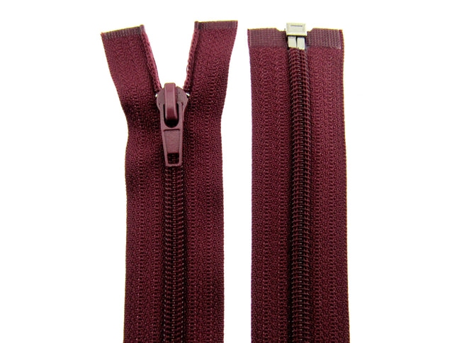 19" Nylon Open End Zips - No 5 Chain (Chain is 5mm Wide) CLEARANCE ZIPS - ThreadandTrimmings