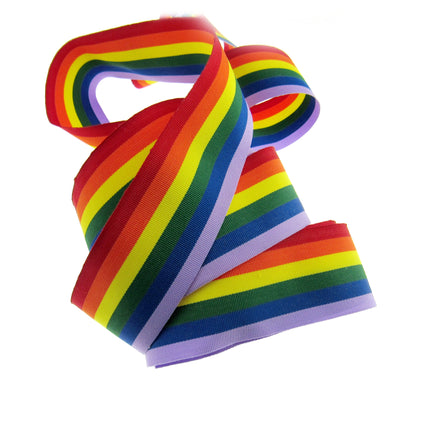 Rainbow Ribbon for Gay Pride Celebrations & Festivals 5m 10mm /25mm /35mm LGBTQ - ThreadandTrimmings