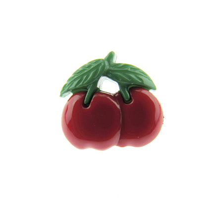 Cherry Shaped Buttons with Shank for Children's Knit Garments 15mm x 12mm CN23 - ThreadandTrimmings